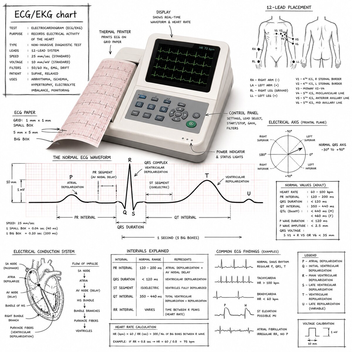 ECG chart