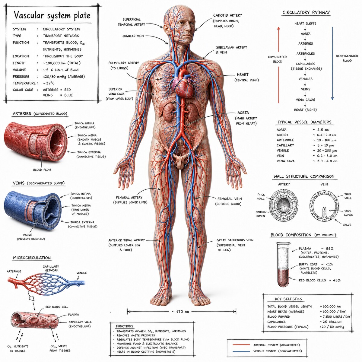 Vascular system plate